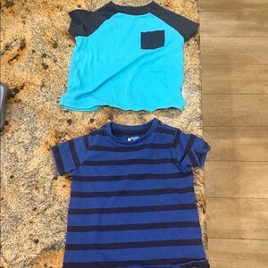 Kids' Blue and Navy T-Shirt Duo